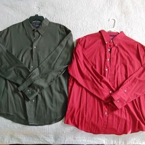 2Croft&Barrow Easy care long sleeve buttonup shirt